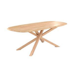 wohnli-moebel-suche-M25015131 Wohnli Möbelsuche - Rechteckiger Tisch aus hellem massivem Gummiholz für 10 Personen