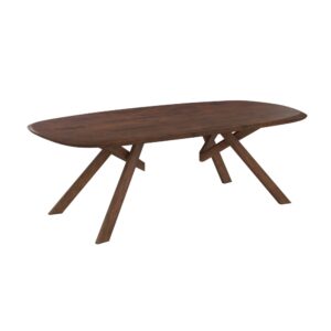 wohnli-moebel-suche-M25015134 Wohnli Möbelsuche - Rechteckiger Tisch aus dunklem massivem Heveaholz für 8 Personen