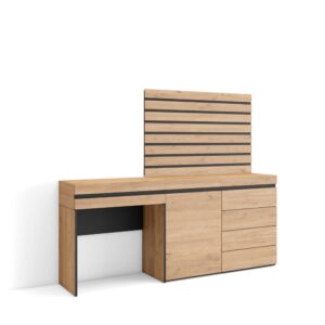 wohnli-moebel-suche-M25015361 Wohnli Möbelsuche - Schminktisch Holzeffekt 177x35x145cm Eiche