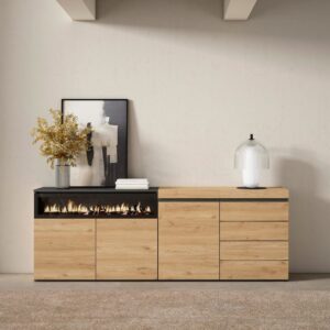 wohnli-moebel-suche-M25015437-1 207x75x35cm Spanplatte Beige Skraut home Möbel Esszimmermöbel Sideboards, Highboards & niedrige Anrichten