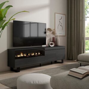 wohnli-moebel-suche-M25015514-1 200x57x35cm Spanplatte Schwarz Skraut home Möbel Wohnzimmermöbel TV-Möbel
