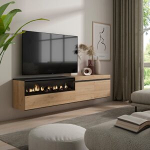 200x45x35cm Spanplatte Beige Skraut home Möbel Wohnzimmermöbel TV-Möbel