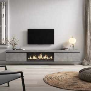 288x45x35cm Spanplatte Grau Skraut home Möbel Wohnzimmermöbel TV-Möbel