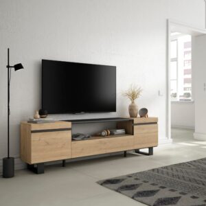 200x57x35cm Spanplatte Beige Skraut home Möbel Wohnzimmermöbel TV-Möbel