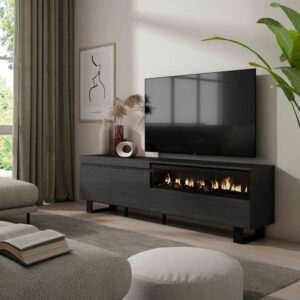 wohnli-moebel-suche-M25015592-1 200x57x35cm Spanplatte Schwarz Skraut home Möbel Wohnzimmermöbel TV-Möbel