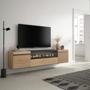 200x45x35cm Spanplatte Beige Skraut home Möbel Wohnzimmermöbel TV-Möbel
