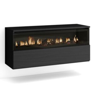wohnli-moebel-suche-M25015809 Wohnli Möbelsuche - Elektrokamin LED Holzeffekt Kamin mit Feuereffekt 102x35x45cm Schwarz