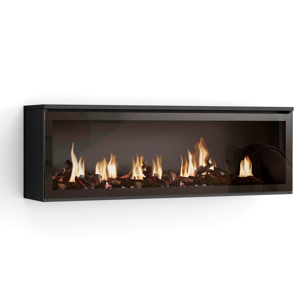 wohnli-moebel-suche-M25015812 Wohnli Möbelsuche - ElektroKamin LED Holzeffekt Kamin mit Feuereffekt 107x25x38 Schwarz