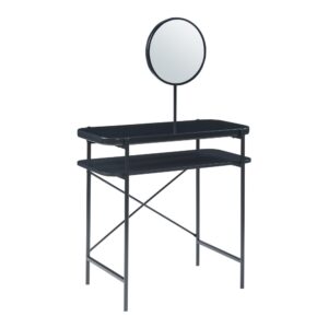 Wohnli Möbelsuche - Schminktisch in Holzoptik und aus Metall 129 x 80 x 44 cm