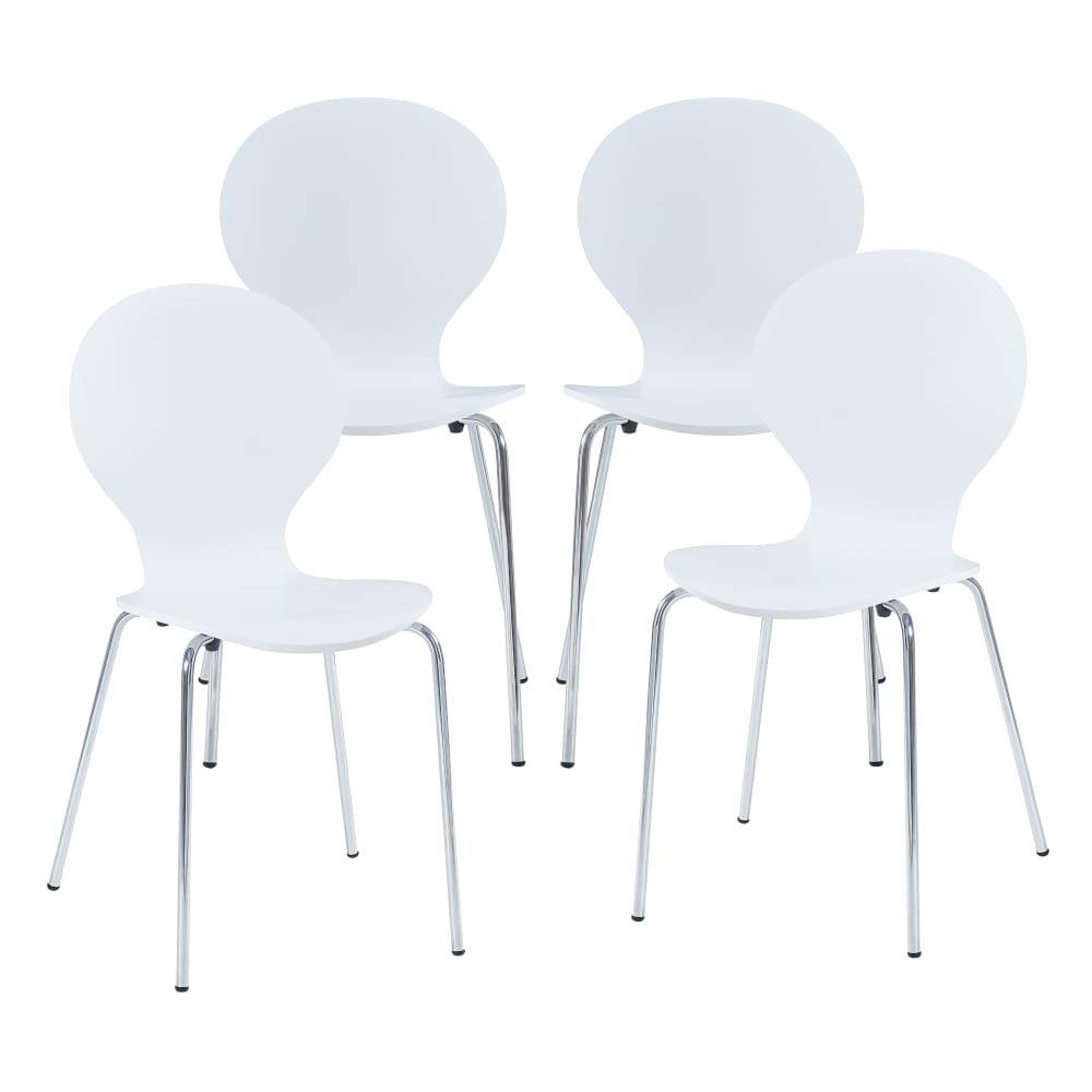 wohnli-moebel-suche-M25017355 Wohnli Möbelsuche - Esszimmerstuhlset 4-teilig in Holzoptik 85 x 48 x 50 cm