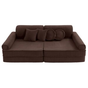 wohnli-moebel-suche-M25017603 Wohnli Möbelsuche - Modulares Kindersofa 160 cm Cord Braun 10 Stk