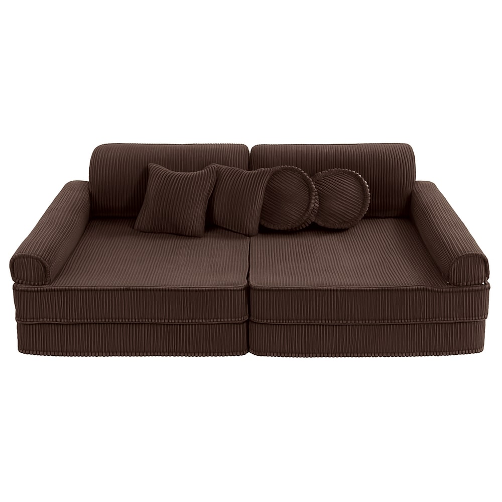 wohnli-moebel-suche-M25017603 Wohnli Möbelsuche - Modulares Kindersofa 160 cm Cord Braun 10 Stk