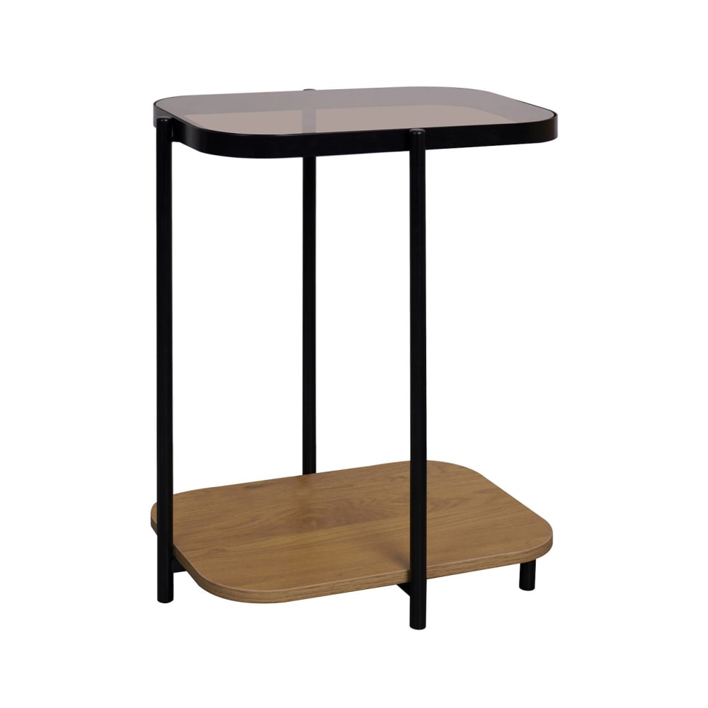 wohnli-moebel-suche-M25017667 Wohnli Möbelsuche - Vintage-Beistelltisch aus Metall schwarz 2 Ablagen