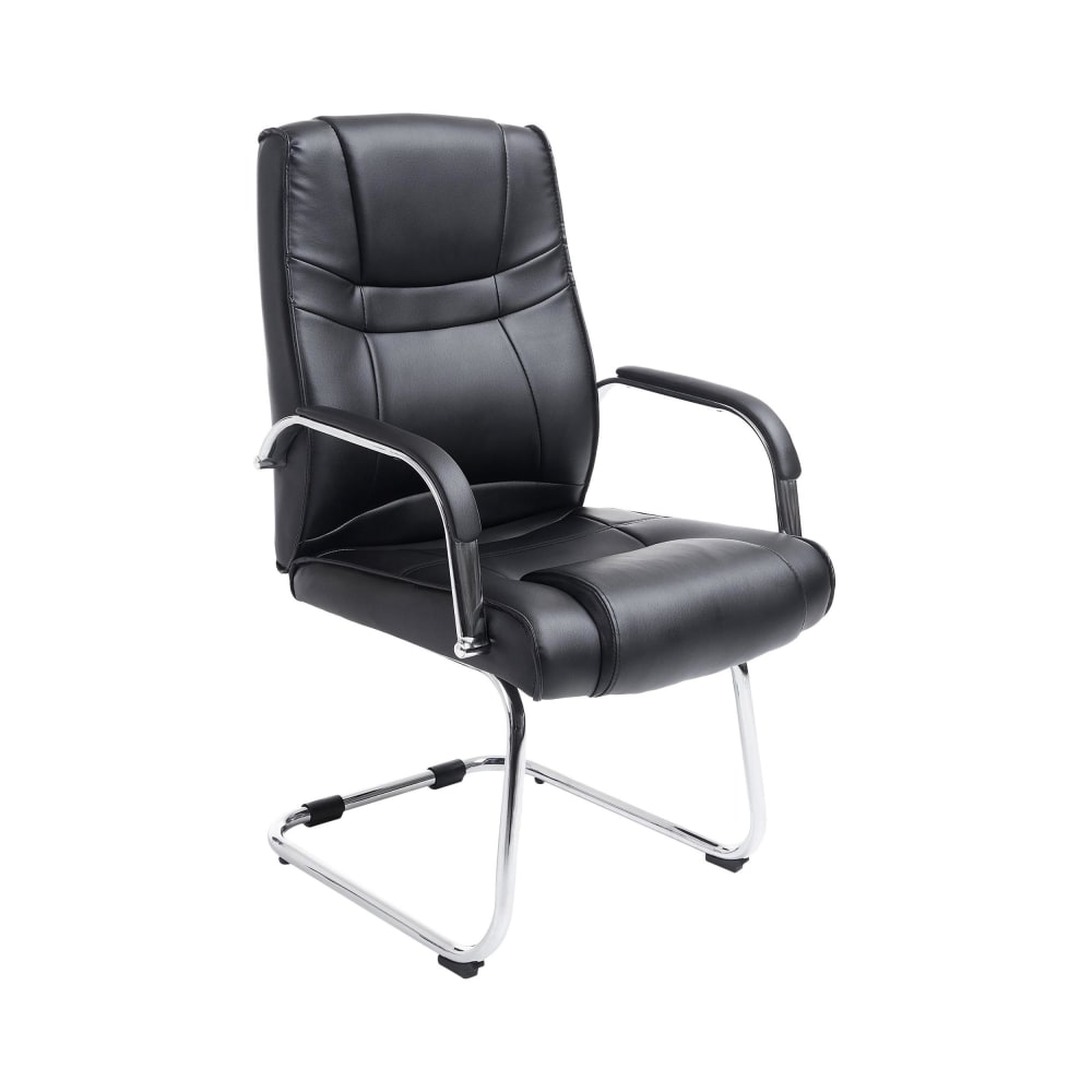 wohnli-moebel-suche-M25018838 Wohnli Möbelsuche - Freischwinger mit Sitz aus Kunstleder schwarz