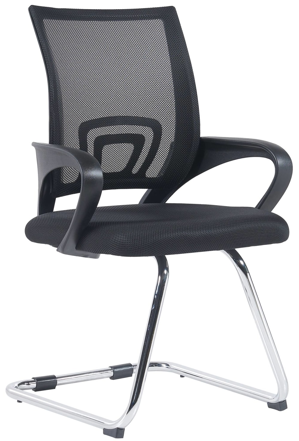 wohnli-moebel-suche-M25018859 Wohnli Möbelsuche - Freischwinger mit Metallgestell und Sitz aus Stoff schwarz