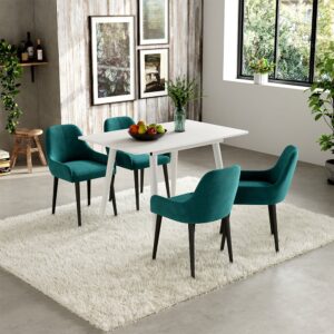 80x75x70cm Spanplatte Weiß Vicco Möbel Esszimmermöbel Esstische