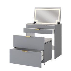 wohnli-moebel-suche-M25018934 Wohnli Möbelsuche - Schminkkommode mit Bank und LED Spiegel