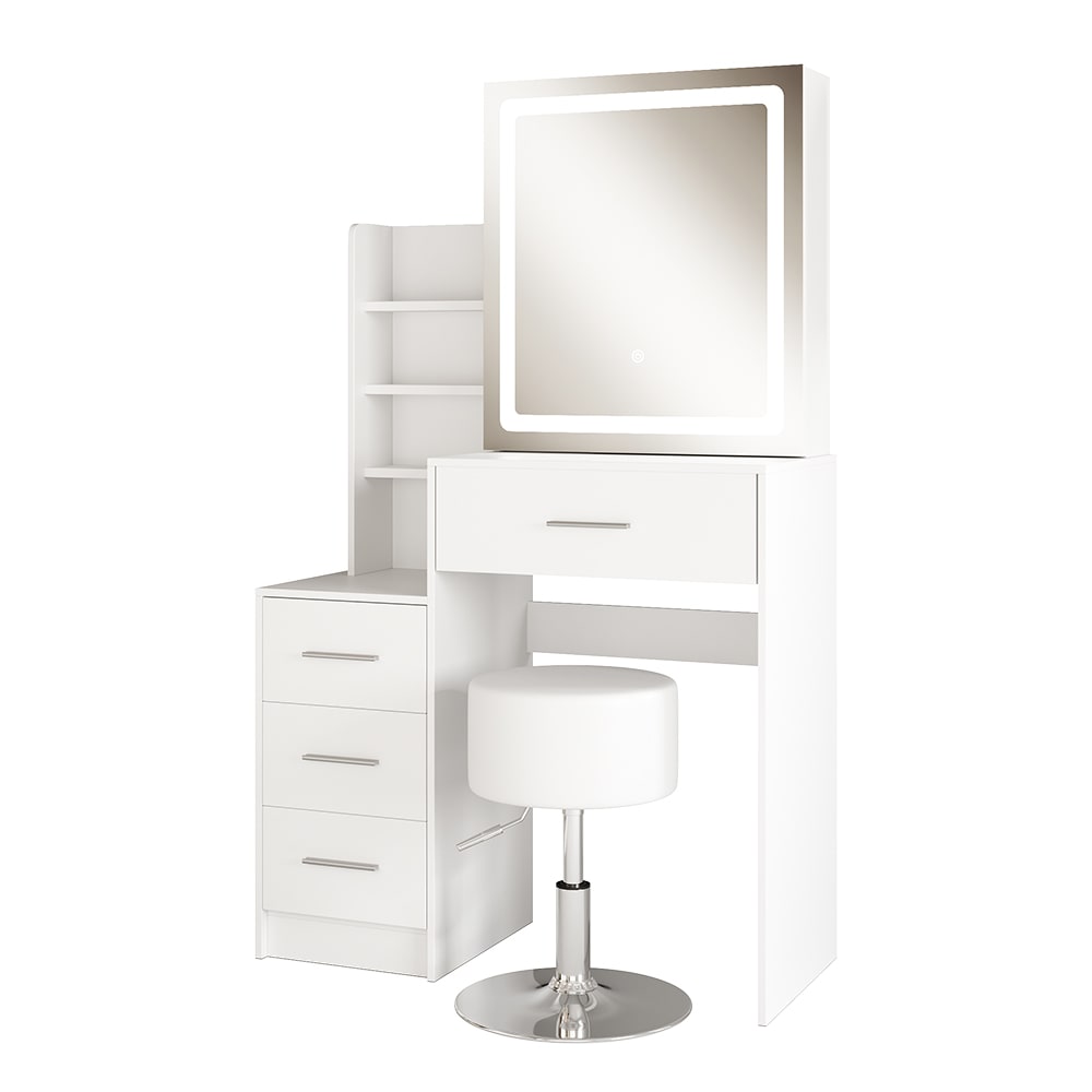 wohnli-moebel-suche-M25018946 Wohnli Möbelsuche - Schminktisch mit LED-Spiegel und Hocker