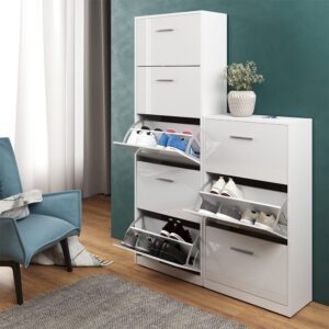 Weiß Hochglanz 59 x 169.5 cm