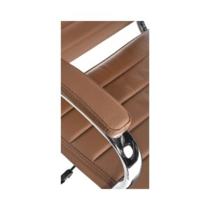 wohnli-moebel-suche-M25020350-1 Bürostuhl verstellbar drehbar aus Echtleder hellbraun 61x102x56cm Leder Braun CLP Möbel Büromöbel Bürostühle