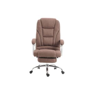wohnli-moebel-suche-M25020354-1 Bürostuhl drehbar höhenverstellbar aus Stoff braun 64x118x68cm Stoff Braun CLP Möbel Büromöbel Bürostühle