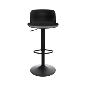 Barhocker höhenverstellbar drehbar aus Kunststoff schwarz 44x81x44cm Harz Schwarz CLP Möbel Esszimmermöbel Barhocker