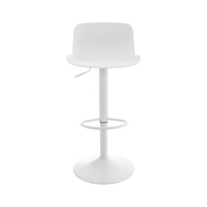 Barhocker höhenverstellbar drehbar aus Kunststoff weiß 44x81x44cm Harz Weiß CLP Möbel Esszimmermöbel Barhocker