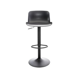 4er Set Barhocker Höhenverstellbar drehbar  aus Kunststoff schwarz 44x81x44cm Harz Schwarz CLP Möbel Esszimmermöbel Barhocker