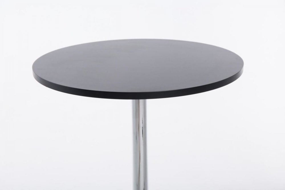 Stehtisch mit Metallgestell und Platte aus Holz schwarz 60x108x60cm Holz Schwarz CLP Möbel Esszimmermöbel Esstische