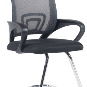 wohnli-moebel-suche-M25020449 Wohnli Möbelsuche - Freischwinger mit Metallgestell und Sitz aus Stoff grau