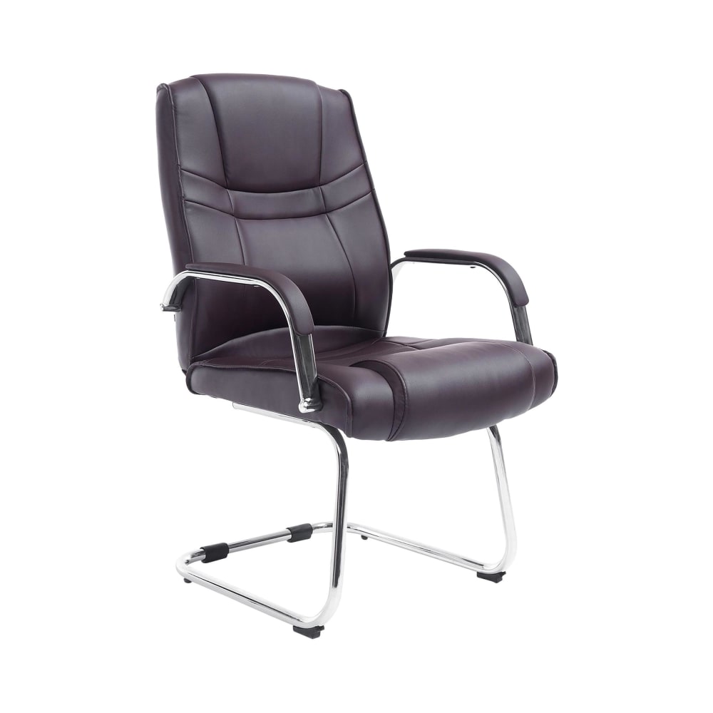 wohnli-moebel-suche-M25020457 Wohnli Möbelsuche - Freischwinger mit Sitz aus Kunstleder braun