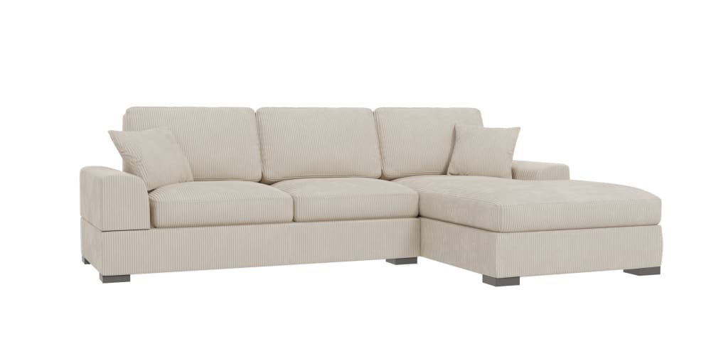 wohnli-moebel-suche-M25020522 Wohnli Möbelsuche - Ecksofa mit Schlaffunktion aus Cord-Stoff