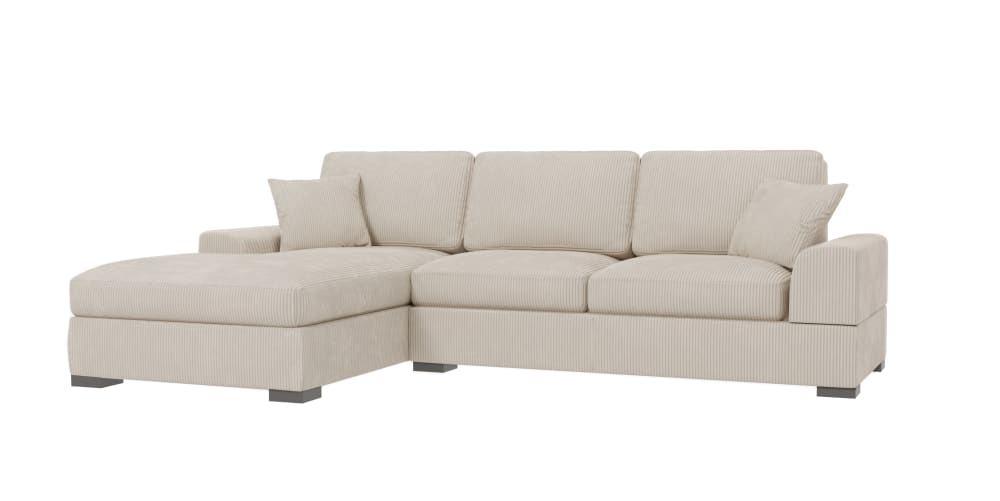 wohnli-moebel-suche-M25020539 Wohnli Möbelsuche - Ecksofa mit Schlaffunktion aus Cord-Stoff