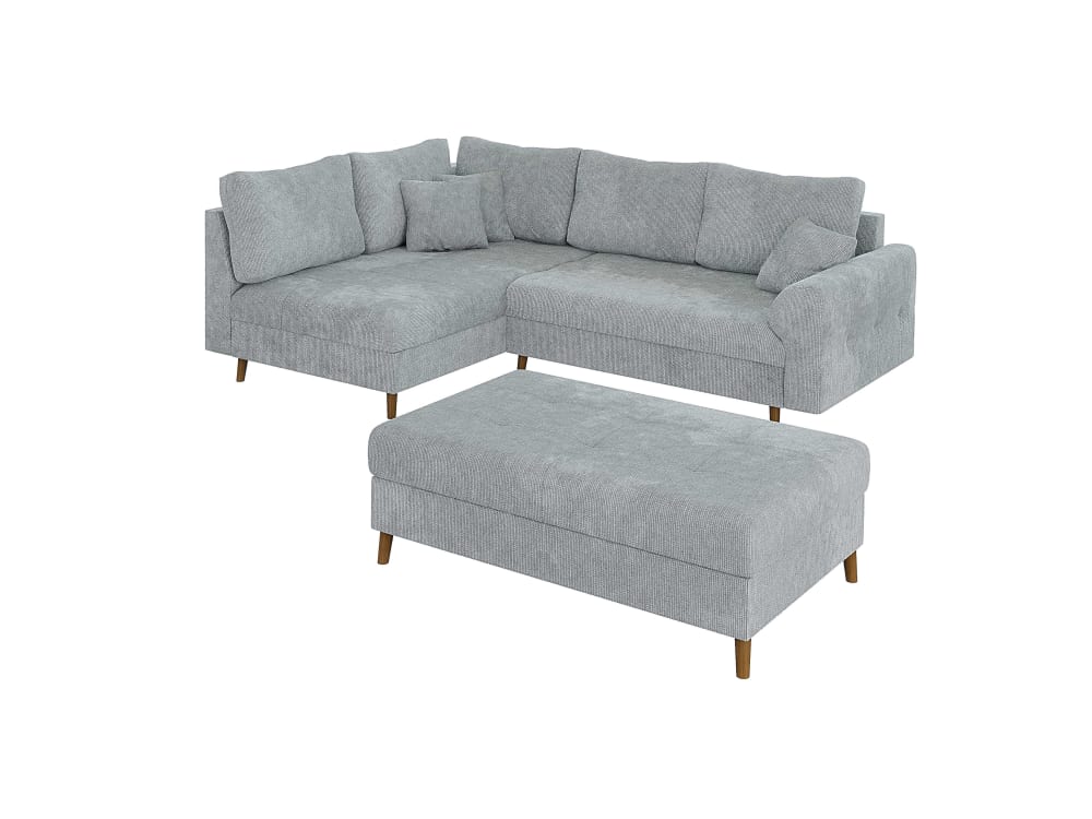 wohnli-moebel-suche-M25020558 Wohnli Möbelsuche - Ecksofa mit Schlaffunktion und Hocker aus Chenille-Stoff