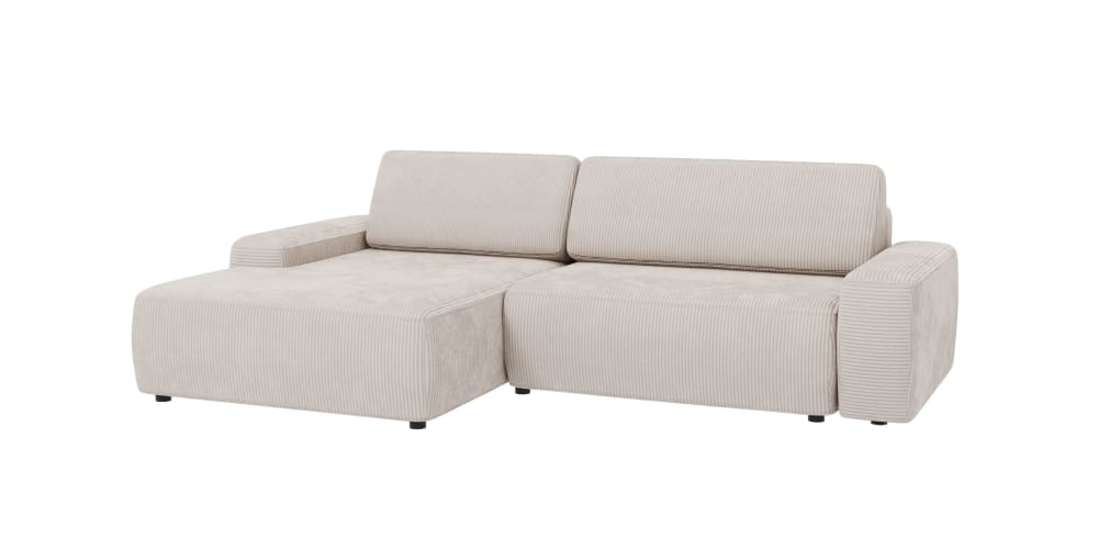 wohnli-moebel-suche-M25020574 Wohnli Möbelsuche - Ecksofa mit Schlaffunktion und Bettkasten in Cord-Stoff