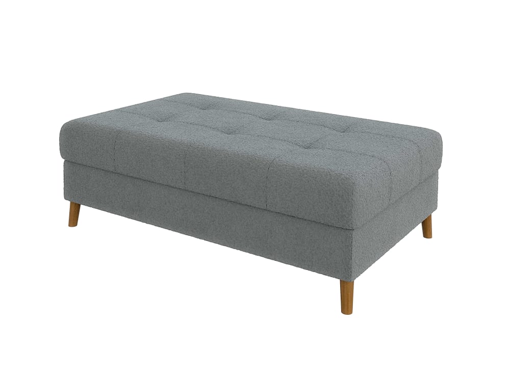 Wohnli Möbelsuche - Hocker im skandinavischen Stil aus Boucle-Stoff