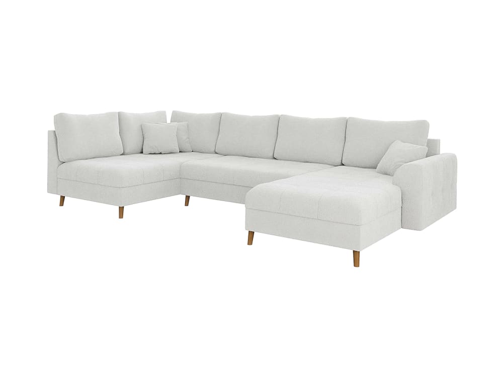 Wohnli Möbelsuche - Wohnlandschaft  im skandinavischen Stil aus Boucle-Stoff