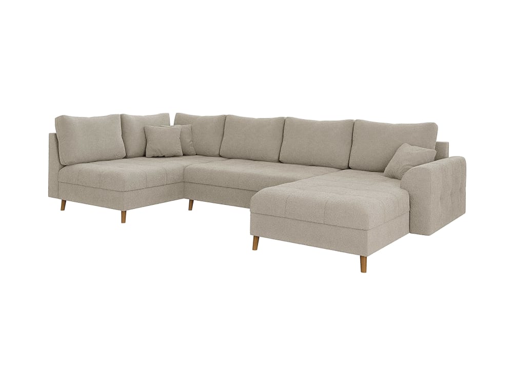 Wohnli Möbelsuche - Wohnlandschaft  im skandinavischen Stil aus Boucle-Stoff