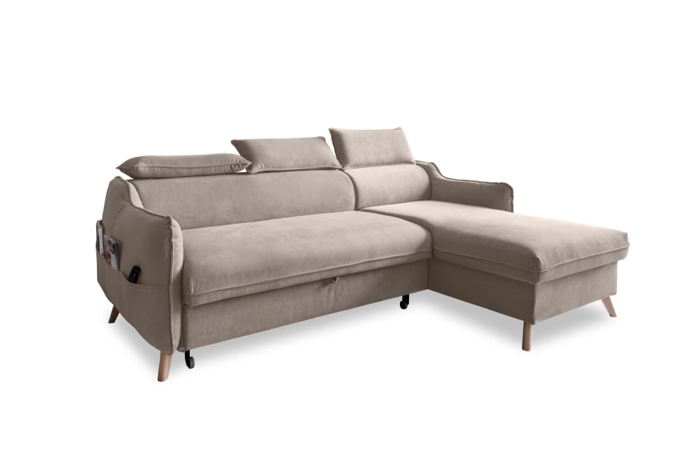 wohnli-moebel-suche-M25020825 Wohnli Möbelsuche - 4-Sitzer Ecksofa mit Bettfunktion aus Samt