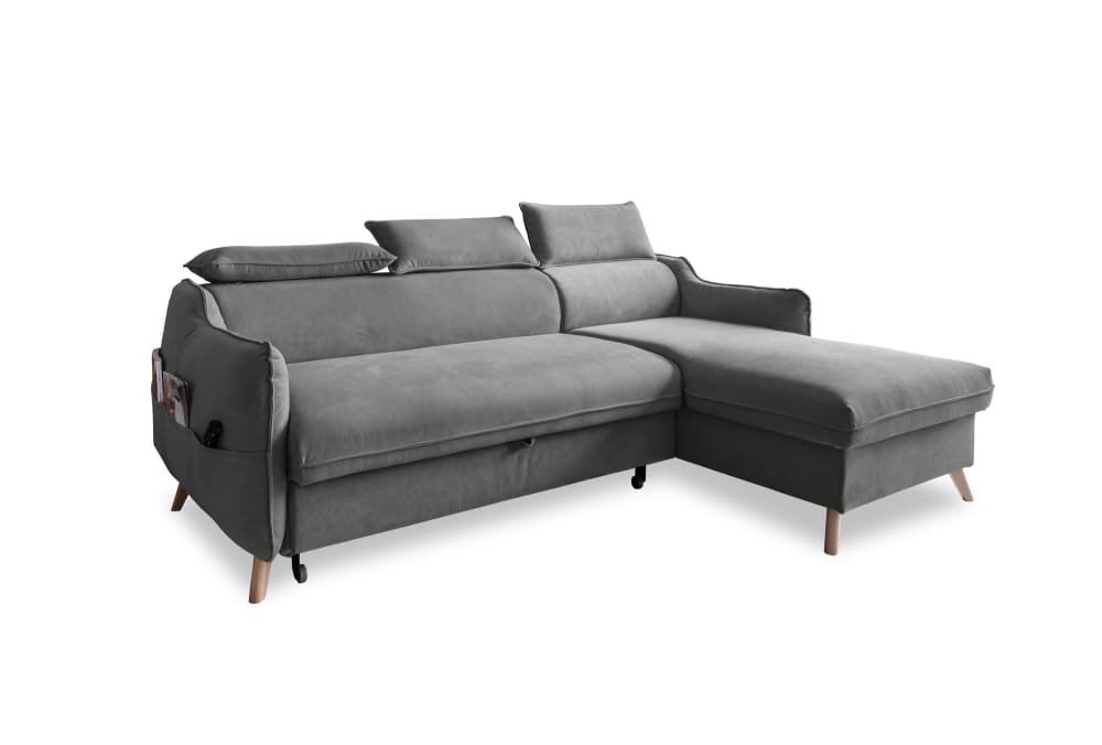 wohnli-moebel-suche-M25020829 Wohnli Möbelsuche - 4-Sitzer Ecksofa mit Bettfunktion aus Samt
