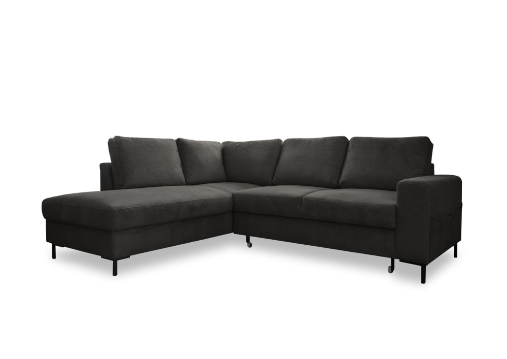 Wohnli Möbelsuche - 6-Sitzer Ecksofa mit Bettfunktion aus Cord