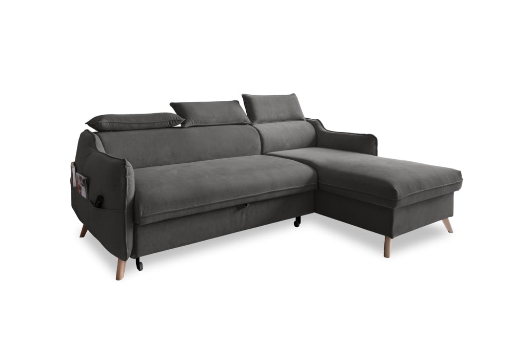 wohnli-moebel-suche-M25020864 Wohnli Möbelsuche - 4-Sitzer Ecksofa mit Bettfunktion aus Samt