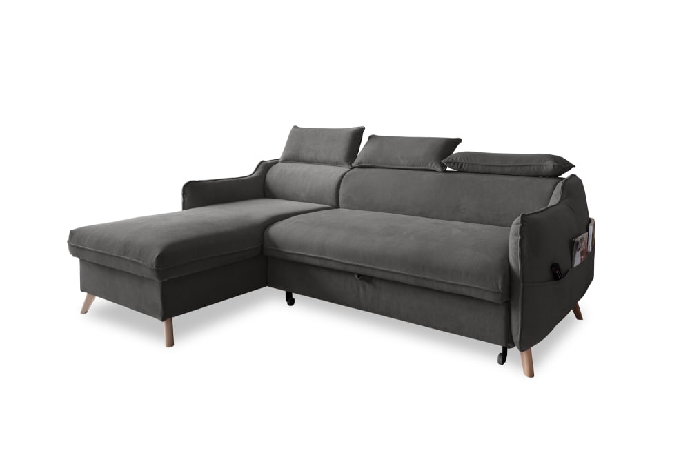 wohnli-moebel-suche-M25020874 Wohnli Möbelsuche - 4-Sitzer Ecksofa mit Bettfunktion aus Samt