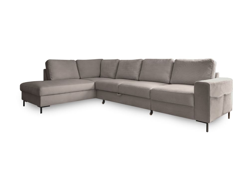 Wohnli Möbelsuche - 7-Sitzer Ecksofa mit Bettfunktion aus Cord