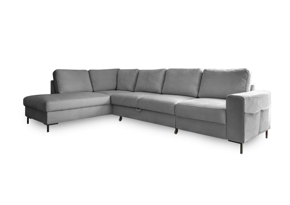 Wohnli Möbelsuche - 7-Sitzer Ecksofa mit Bettfunktion aus Cord