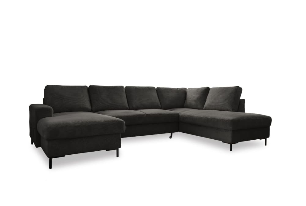 Wohnli Möbelsuche - 8-Sitzer Ecksofa mit Bettfunktion aus Cord