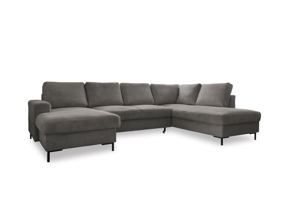 Wohnli Möbelsuche - 8-Sitzer Ecksofa mit Bettfunktion aus Cord