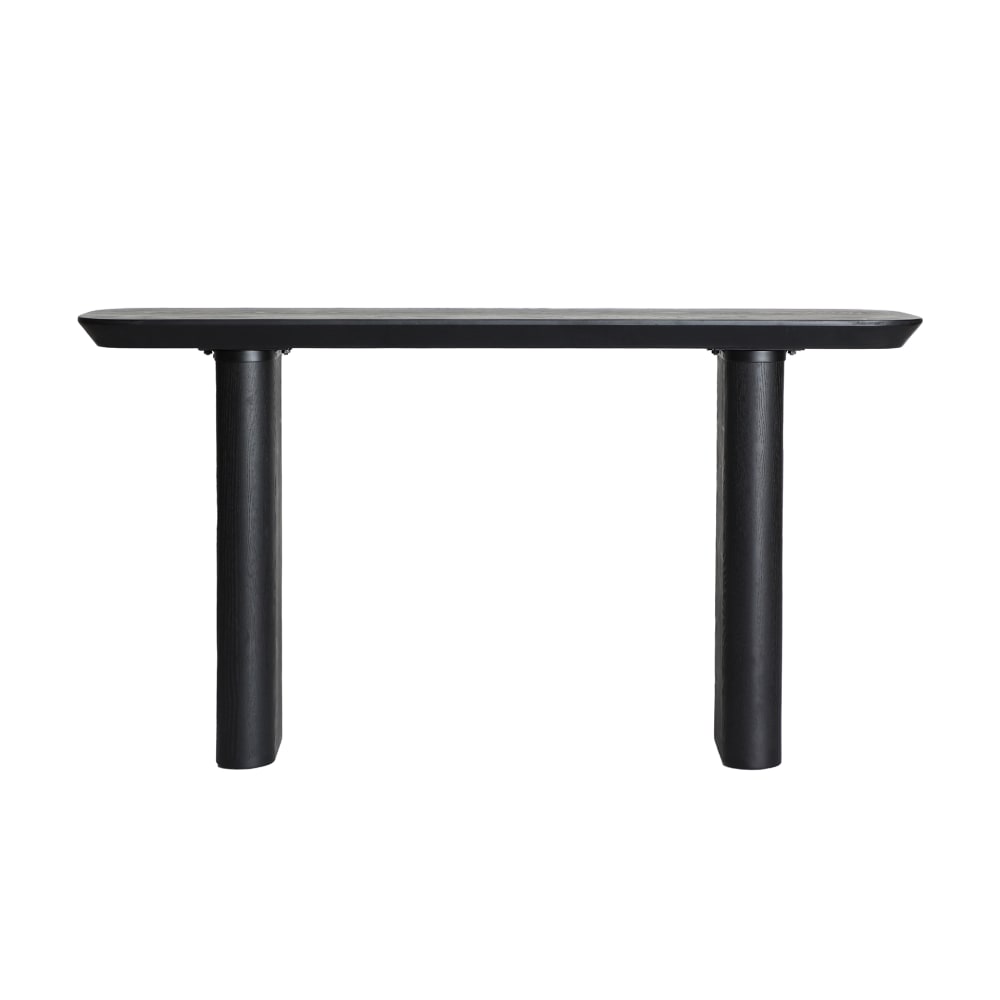 Wohnli Möbelsuche - Konsole aus Tannenholz in schwarzer Farbe 150x38x80cm