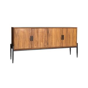 Anrichte aus Tannenholz in brauner Farbe 180x40x85cm 180x85x40cm Holz Braun Kodu Möbel Esszimmermöbel Sideboards, Highboards & niedrige Anrichten