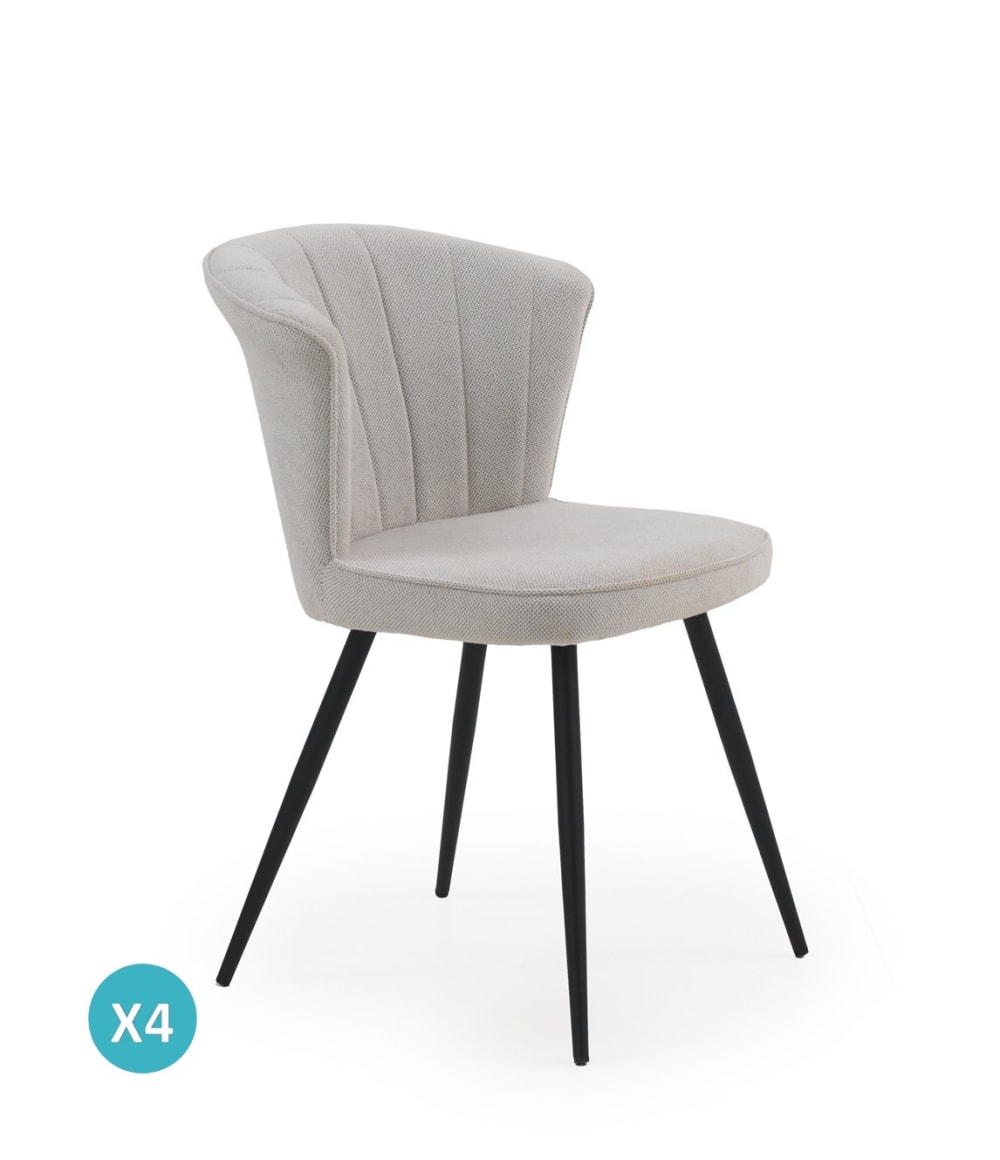 wohnli-moebel-suche-M25022545 Wohnli Möbelsuche - 4er-Set Polsterstühle cremeweiß